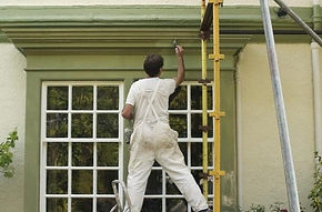 Exterior commercial painting project