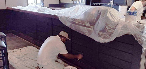 Kitchen cabinetry painting project
