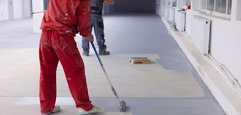 Applying a durable commercial floor coating